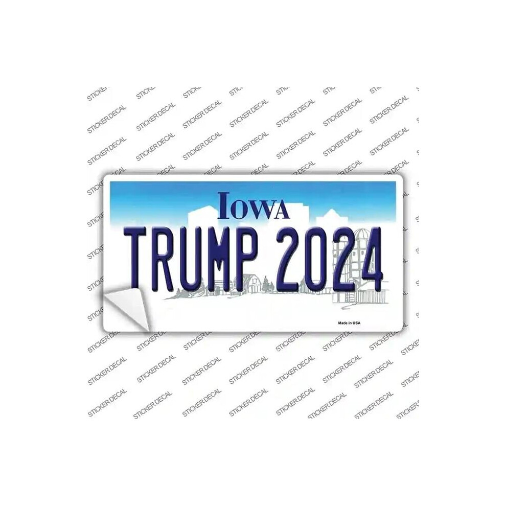 Smart Blonde Lp-12230S-Xl Trump 2024 Iowa Novelty Sticker Decal - Extra Large 792636544903