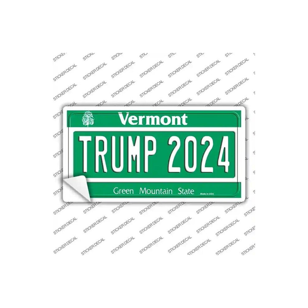 Smart Blonde Lp-12258S-Xl Trump 2024 Vermont Novelty Sticker Decal - Extra Large 792636545450