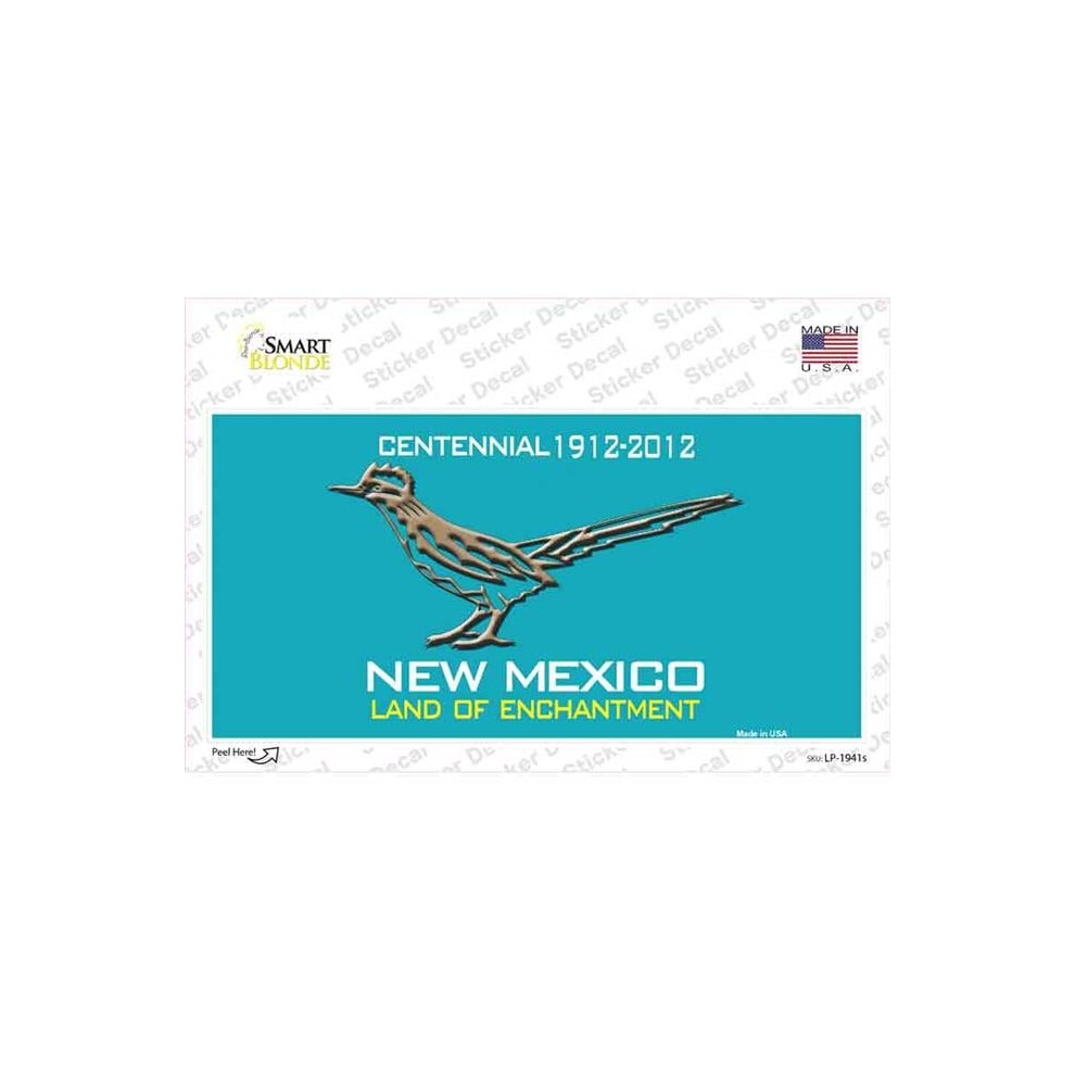 Smart Blonde Lp-1941S-M Road Runner Teal Mexico Novelty Sticker Decal - Medium 792636546143