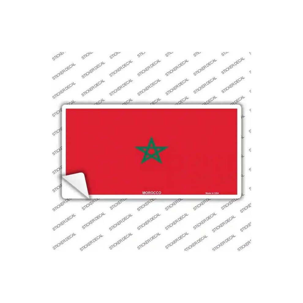 Smart Blonde Lp-4101S-S Morocco Flag Novelty Sticker Decal - Small 792636547942