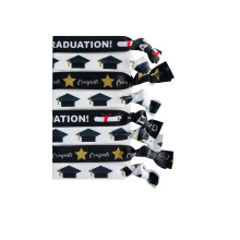 8 pices Graduation Gift Hair Elastic Set - Cap Decorations Party Favors Hair Ties Gift For Girls Accessoires pour les diplms