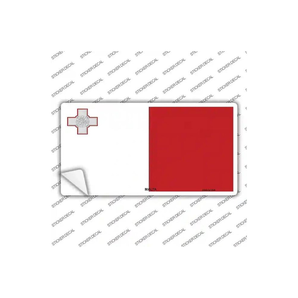 Smart Blonde Lp-4093S-L Malta Flag Novelty Sticker Decal - Large 792636547881