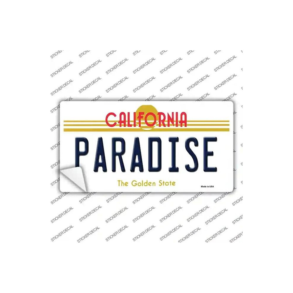 Smart Blonde Lp-4904S-S Paradise California Novelty Sticker Decal - Small 792636550072