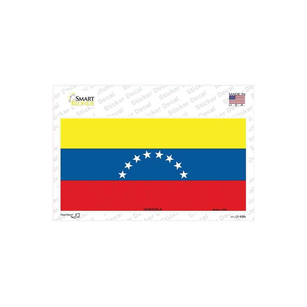Smart Blonde Lp-498S-M Venezuela Novelty Sticker Decal - Medium 792636550119