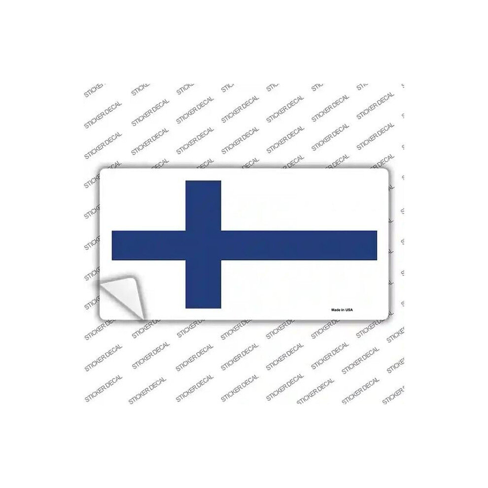 Smart Blonde Lp-480S-L Finland Flag Novelty Sticker Decal - Large 792636548550