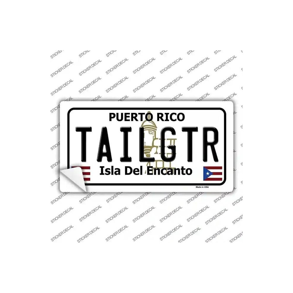 Smart Blonde Lp-6861S-Xl Tailgtr Puerto Rico Novelty Sticker Decal - Extra Large 792636554575