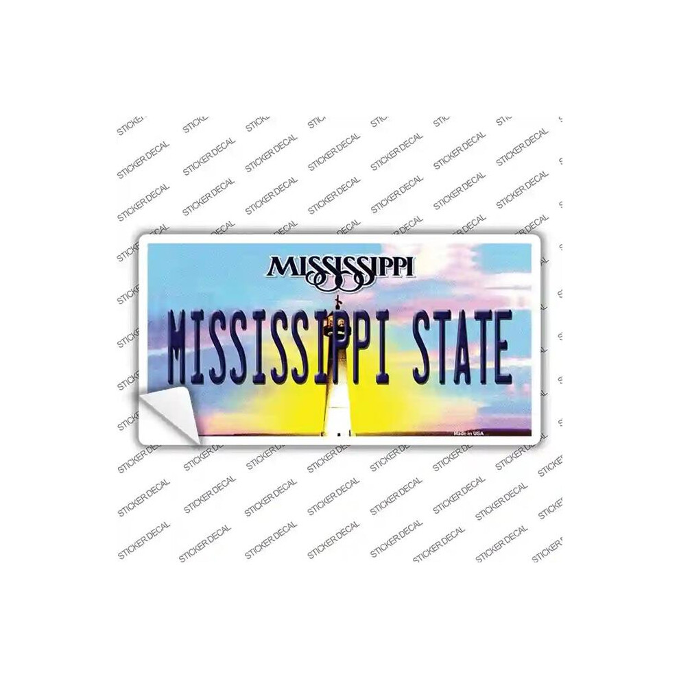 Smart Blonde Lp-6552S-L Mississippi State Novelty Sticker Decal - Large 792636554728