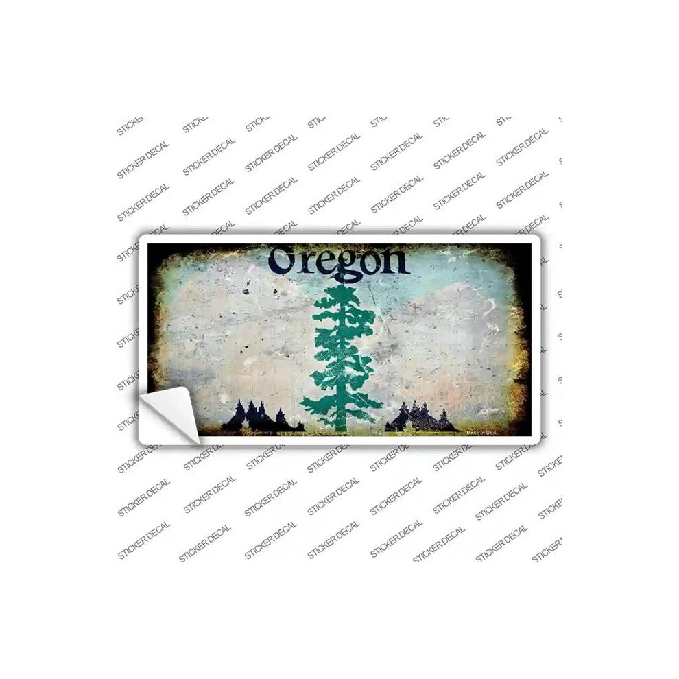 Smart Blonde Lp-8154S-Xl Oregon State Rusty Novelty Sticker Decal - Extra Large 792636555077