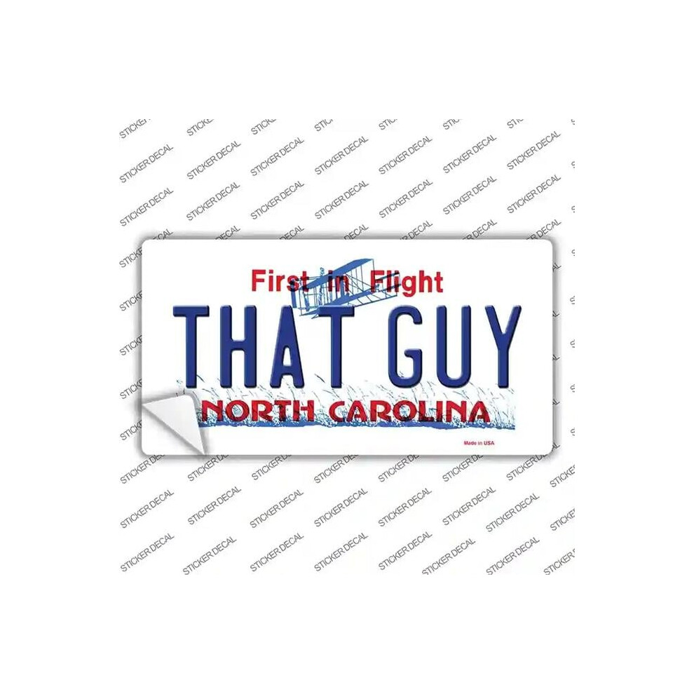 Smart Blonde Lp-6493S-L That Guy North Carolina Novelty Sticker Decal - Large 792636554124