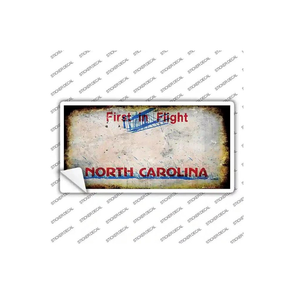 Smart Blonde Lp-8150S-Xl North Carolina State Rusty Novelty Sticker Decal - Extra Large 792636555060