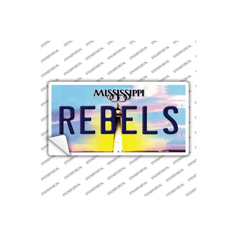 Smart Blonde Lp-6564S-Xl Rebels Mississippi Novelty Sticker Decal - Extra Large 792636554827