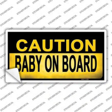 Smart Blonde LP-9905s-S Caution Baby on Board Novelty Sticker Decal - Small