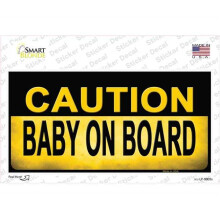 Smart Blonde LP-9905s-M Caution Baby on Board Novelty Sticker Decal - Medium