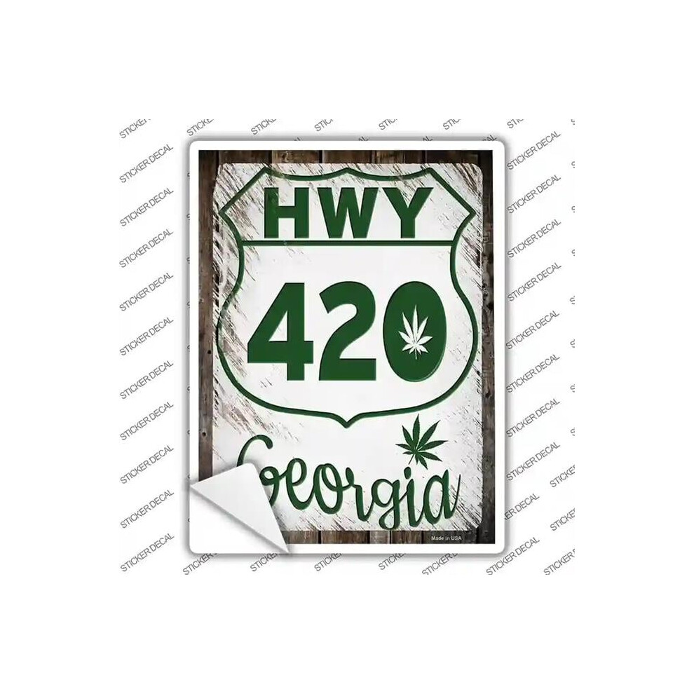 Smart Blonde P-3265S-L Hwy 420 Georgia Novelty Rectangle Sticker Decal - Large 792636561627