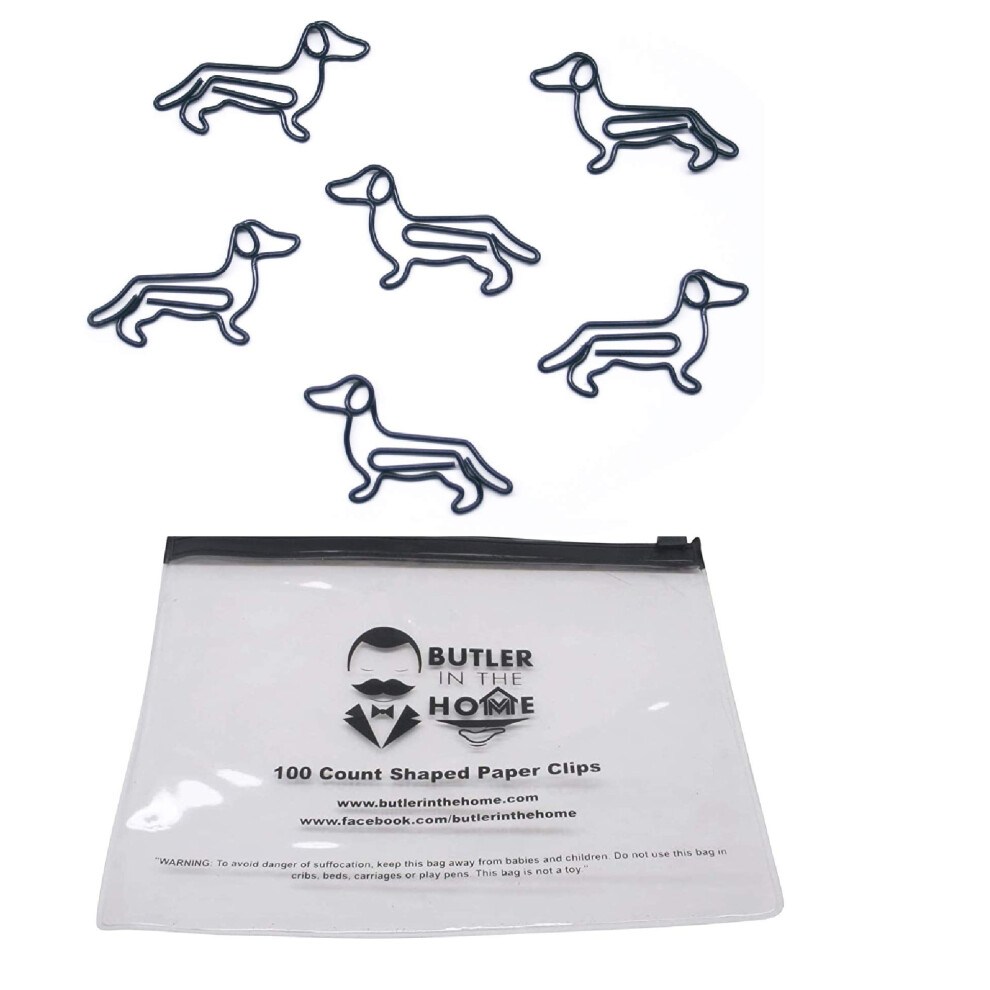 Spinacze Do Papieru W Ksztalcie Jamnika Butler In The Home Idealne Dla Kolekcjonerw Spinaczy Lub Milosnikw Psw I Zwierzat Domowych (Styl Nr 2) (Cz-image