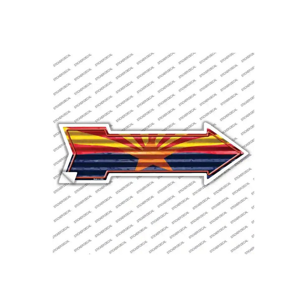 Smart Blonde A-657S-S Arizona Flag Novelty Arrow Sticker Decal - Small 792636565830
