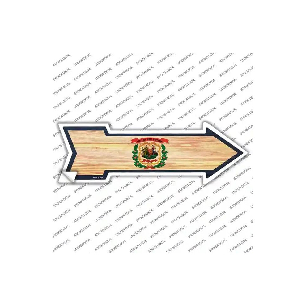 Smart Blonde A-569S-Xl West Virginia State Flag Novelty Arrow Sticker Decal - Extra Large 792636565519