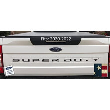 Decal Mods 2020-2022 Super Duty Tailgate Inserts Overlays Decals Stickers (sub?ire) Compatibil cu Ford F250 F350 F450 (2020-2022) (steag american