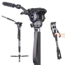 Carbon Fiber Video Monopod-INNOREL VM75CK Professzionlis hidraulikus folyadkfeju monopod Kiveheto tbbfunkcis utazllvny Gopro DSLR fnykpezog