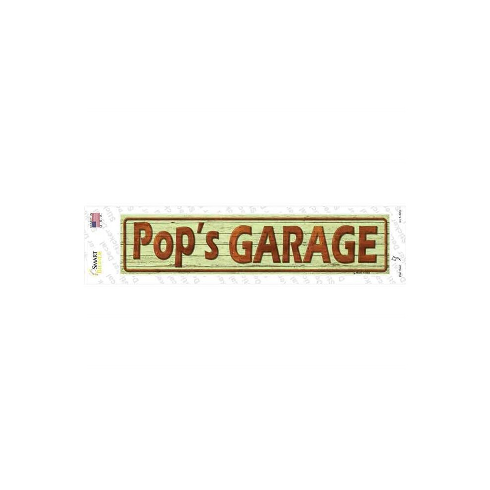 Smart Blonde K-406S-M Pops Garage Novelty Narrow Sticker Decal - Medium 792636568183