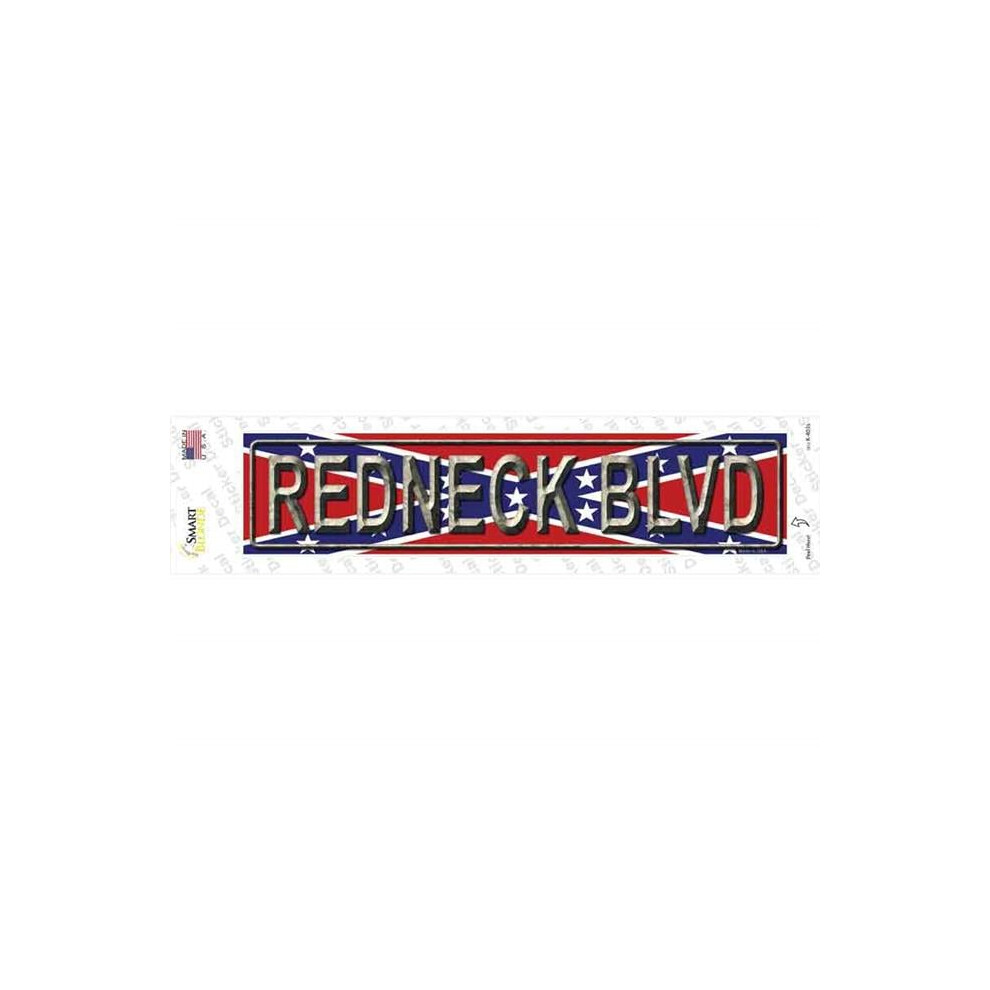 Smart Blonde K-403S-M Redneck Blvd Novelty Narrow Sticker Decal - Medium 792636568169