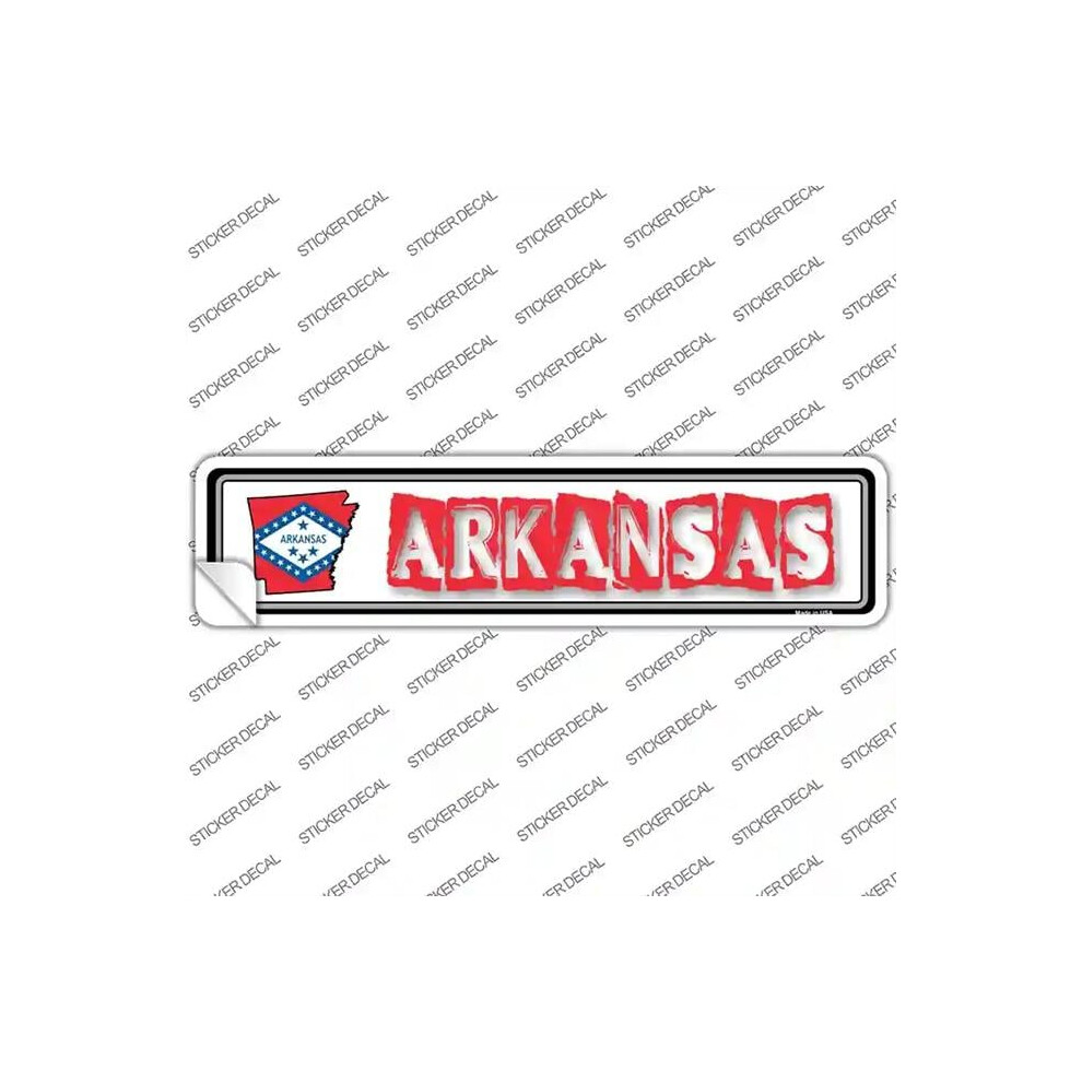 Smart Blonde K-303S-S Arkansas Outline Novelty Narrow Sticker Decal - Small 792636567803