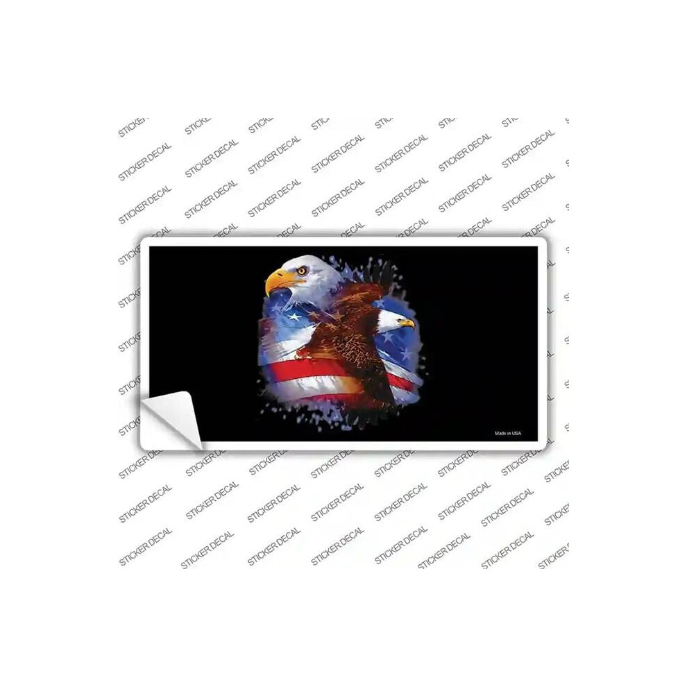Smart Blonde Lp-2310S-S American Flag Eagles Novelty Sticker Decal - Small 792636569692