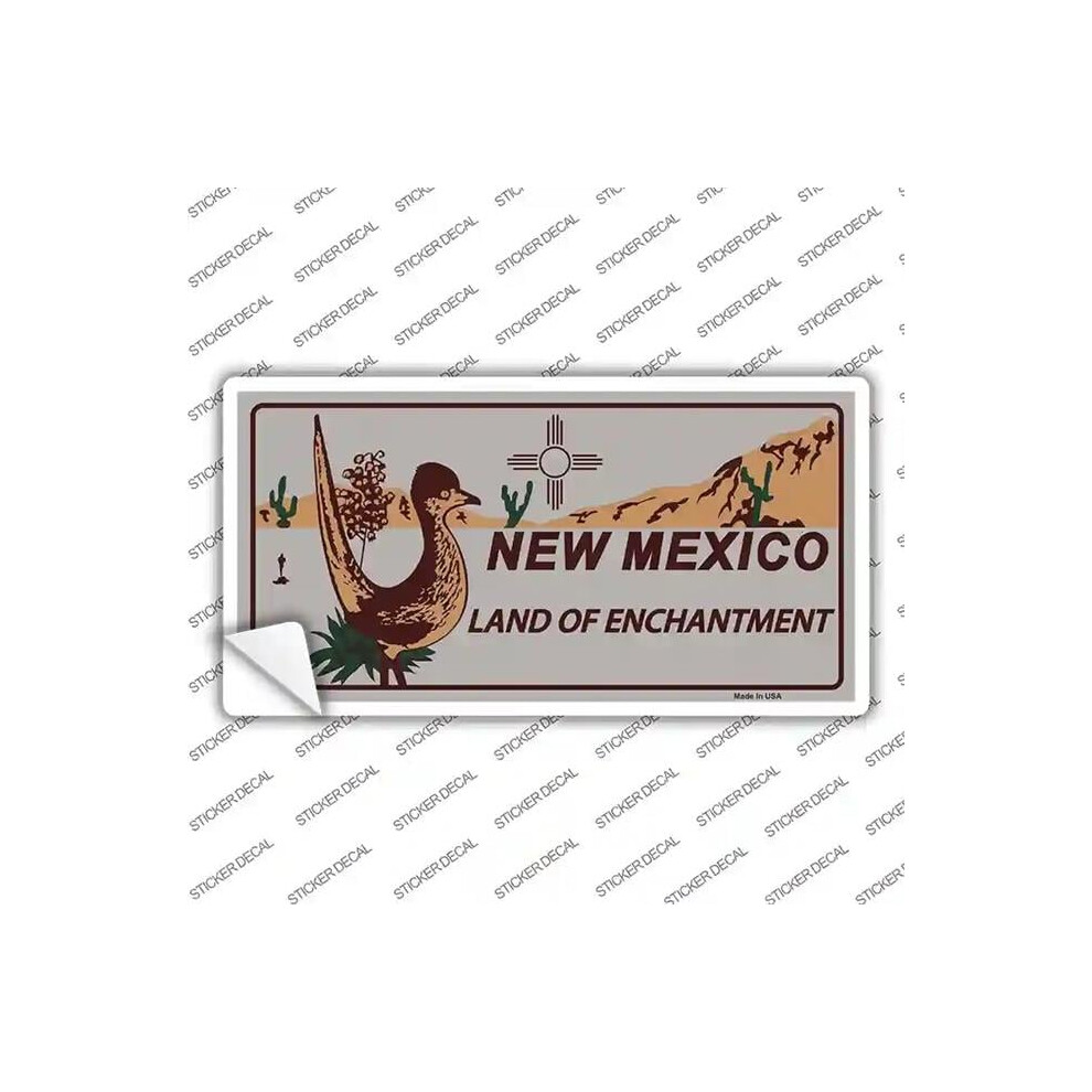 Smart Blonde Lp-2477S-L Roadrunner Mexico Novelty Sticker Decal - Large Gray 792636569814