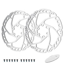 Rujoi Bike Disc Brake Rotor Kit 180mm skivbromsar Rotorer med 12 bultar L.it passar i mnga mrken av skivbromsaliper och match fr MTB Road Bike