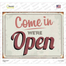 Smart Blonde P-1053s-M Were Open Novelty Rectangle Sticker Decal - Medium