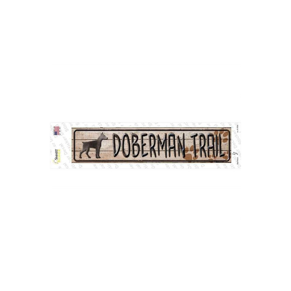 Smart Blonde K-458S-M Doberman Trail Novelty Narrow Sticker Decal - Medium 792636571855
