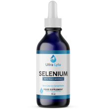 Ultra Lyte Selenium 59ml - 150mcg Ionic Selenium Drops with Trace Minerals for Antioxidant & Thyroid Support