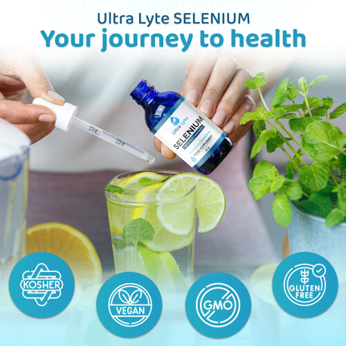 Ultra Lyte Selenium 59ml - 150mcg Ionic Selenium Drops with Trace Minerals for Antioxidant & Thyroid Support 2