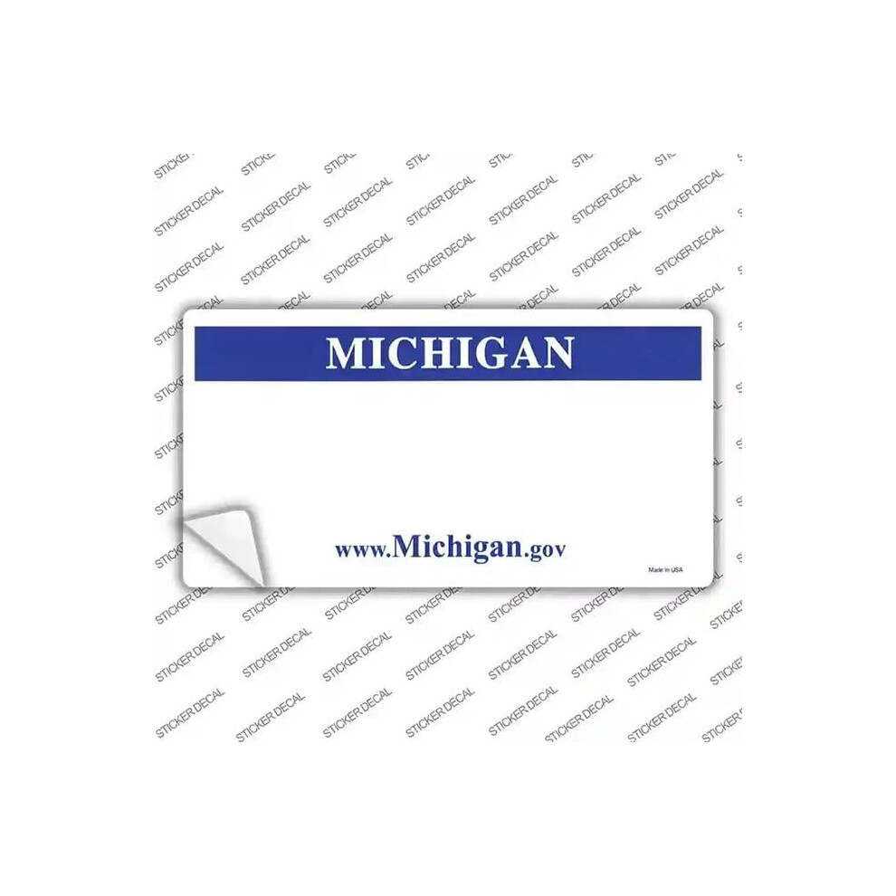 Smart Blonde Lp-2237S-Xl Michigan Background Novelty Sticker Decal - Extra Large 792636573194