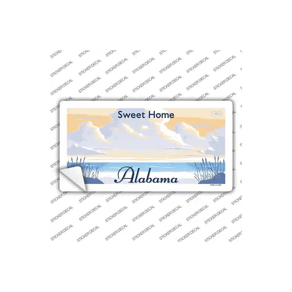 Smart Blonde Lp-2215S-S Alabama State Blank Novelty Sticker Decal - Small 792636573071