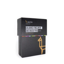 Statut de dessin colore professionnel ettchr - 16 stylos colores pour une utilisation comme stylos de dessin et de calligraphie - qualite etanche
