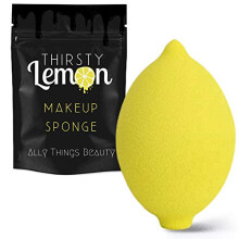 Thirsty Lemon Make-upspons van Ally Things Beauty | Gele citroenvormige make-upblender voor het mengen van vloeibare foundationcr?e of poeder - Cosme