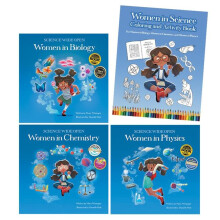 Science Naturally / Platypus Media 978-1-958629-02-4 Women in Science with Coloring & Activity Book (Four Book Set)