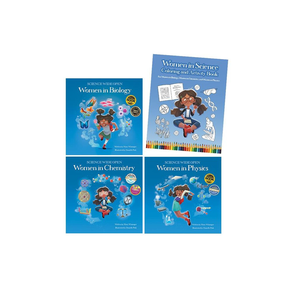 Science Naturally / Platypus Media 978-1-958629-02-4 Women in Science with Coloring & Activity Book (Four Book Set)