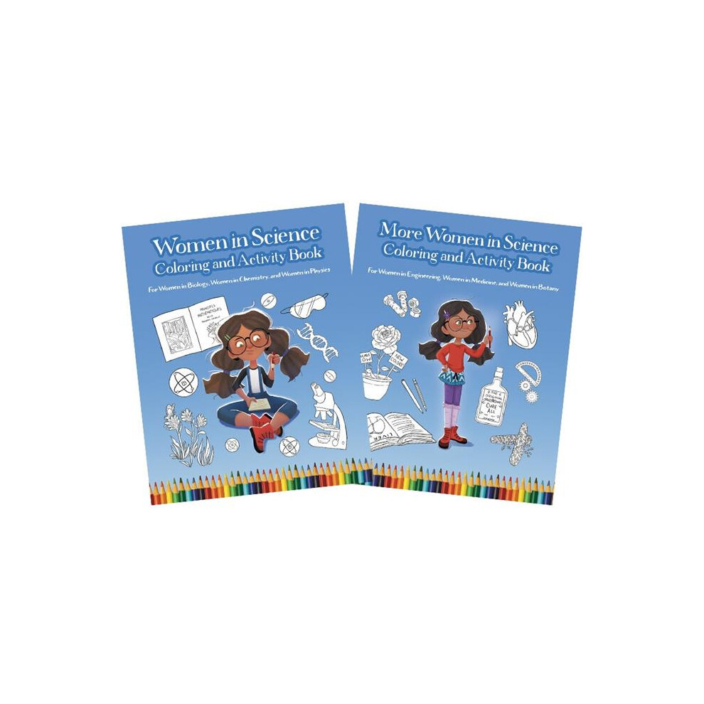 Ty Science Naturally / Platypus Media 978-1-958629-01-7 Women In Science Coloring & Activity Book (Set Of Two)