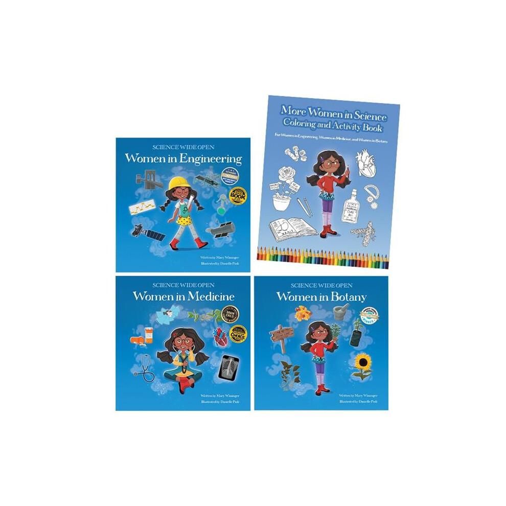 Ty Science Naturally / Platypus Media 978-1-958629-04-8 More Women In Science Coloring And Activity Book (Four Book Set)