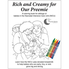 Science Naturally / Platypus Media 978-1-930775-69-5 Rich and Creamy for Our Preemie NICU Sibling Support Coloring Book(Five-Book Set)