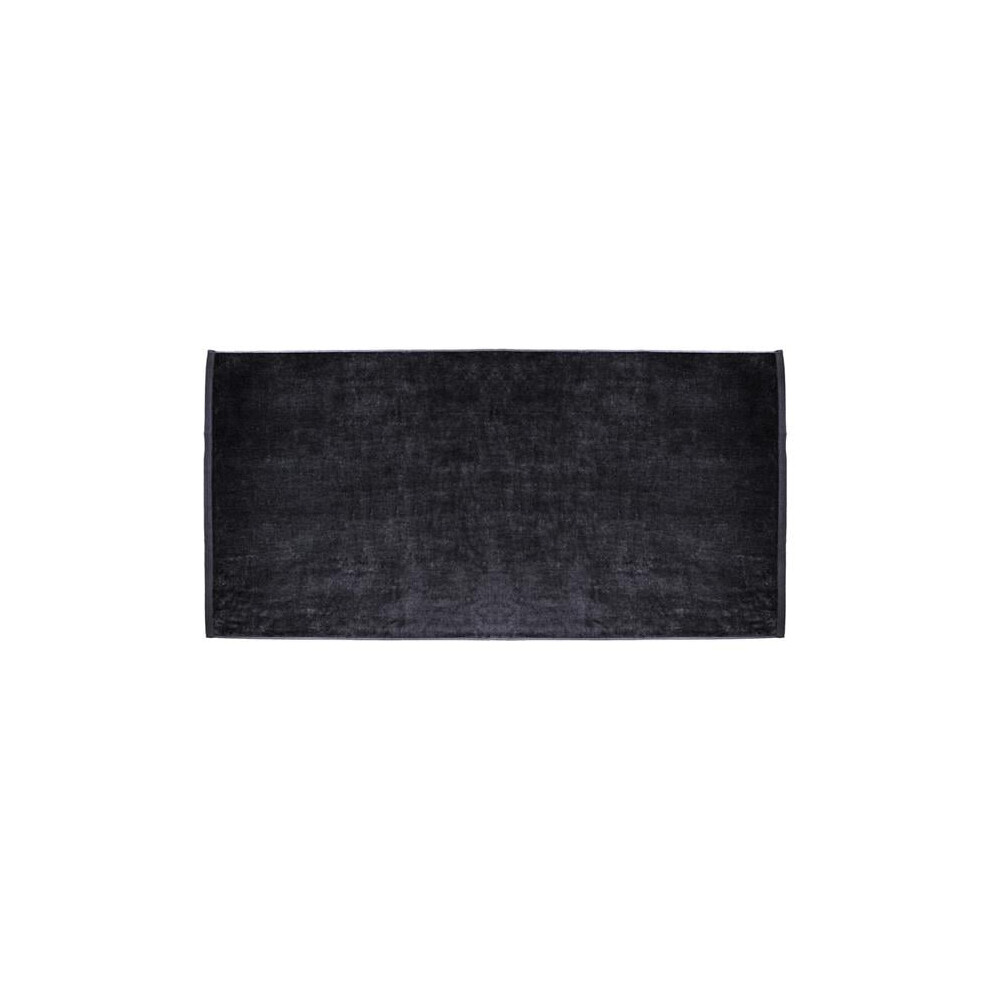 Towelsoft HOME-BV1108-BLCK Oversized Large Terry Velour 100 Percent Ring Spun Cotton Beach Towel - Black-image-OPC-PGCD7ZF-NEW