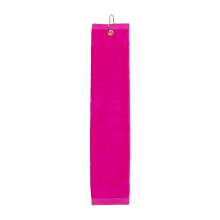 Towelsoft Golf-GV1201TR-HPNK Premium 100 Percent Cotton Terry Velour Golf Towel with Tri-fold Hook & Grommet Placement - 16 x 26 in. - Hot Pink