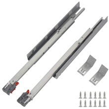 OCG undermonterede skuffeslider 21 tommer (1 par) Fuld forl?ngelse Soft Close Skjulte skuffel?bere leveres med monteringsskruer og beslag 1 par