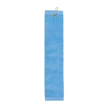 Towelsoft Golf-GV1201TR-SKYBLU Premium 100 Percent Cotton Terry Velour Golf Towel with Tri-fold Hook & Grommet Placement - 16 x 26 in. - Sky Blue