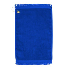 Towelsoft Golf-EV1407CL-RYLBLU Premium Fringed 100 Percent Cotton Terry Velour Golf Towel with Corner Hook & Grommet Placement - Royal Blue