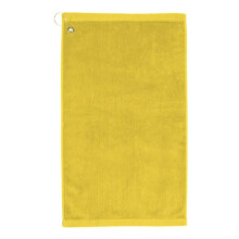 Towelsoft Golf-GV1201CL-YLW Premium 100 Percent Cotton Terry Velour Golf Towel with Corner Hook & Grommet Placement - 16 x 26 in. - Yellow