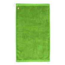 Towelsoft Golf-GV1201CL-LME Premium 100 Percent Cotton Terry Velour Golf Towel with Corner Hook & Grommet Placement - 16 x 26 in. - Lime Green