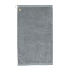 Towelsoft Golf-GV1201CL-slvr Premium 100 Percent Cotton Terry Velour Golf Towel with Corner Hook & Grommet Placement - 16 x 26 in. - Silver
